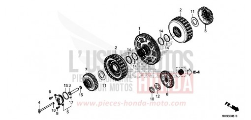 CLUTCH (CRF1100D/D2/D4/DL/DL2/DL4) CRF1100D2L de 2020